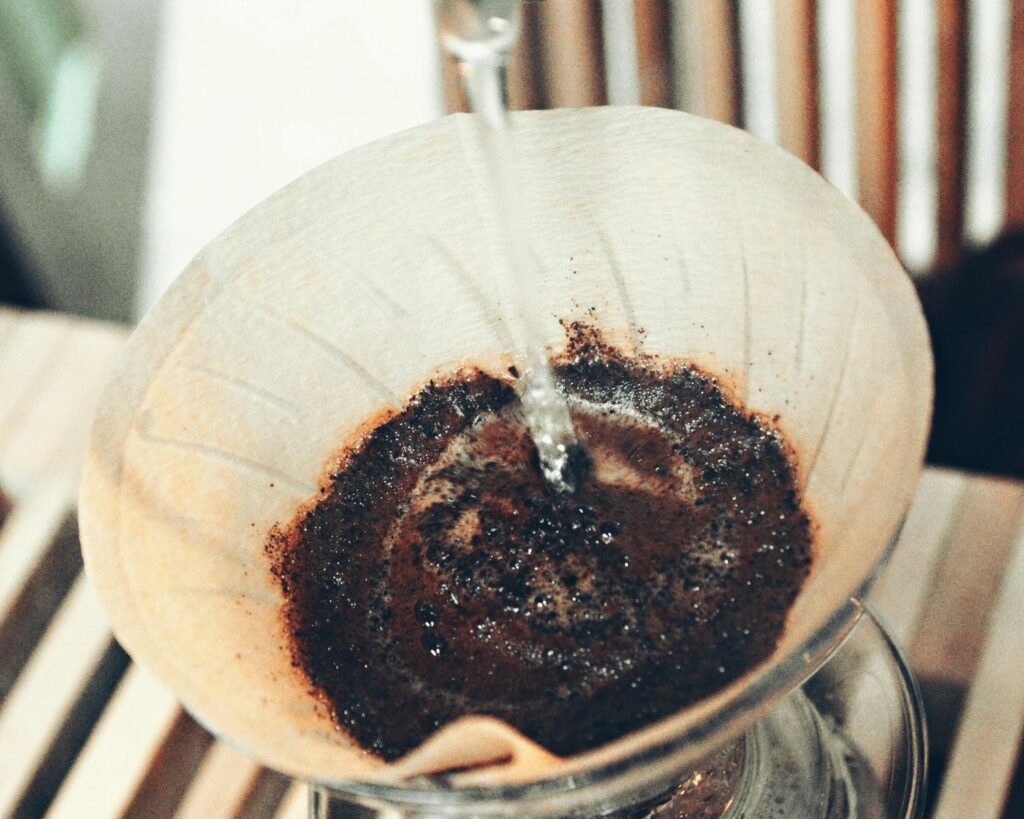 Pour-over Coffee Brewing Process