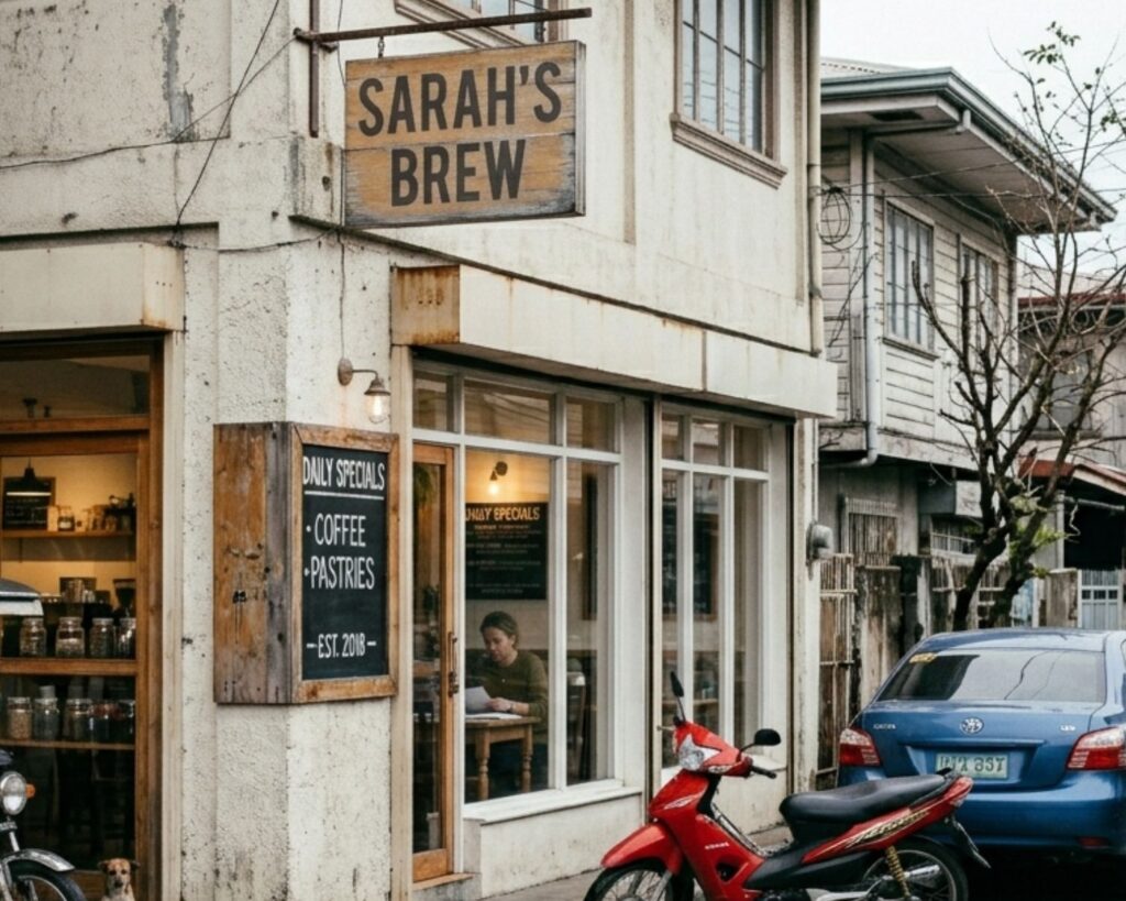 Coffee shop located in a low foot traffic area